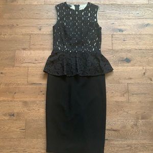 Judith & Charles black midi dress, size 2 NWT